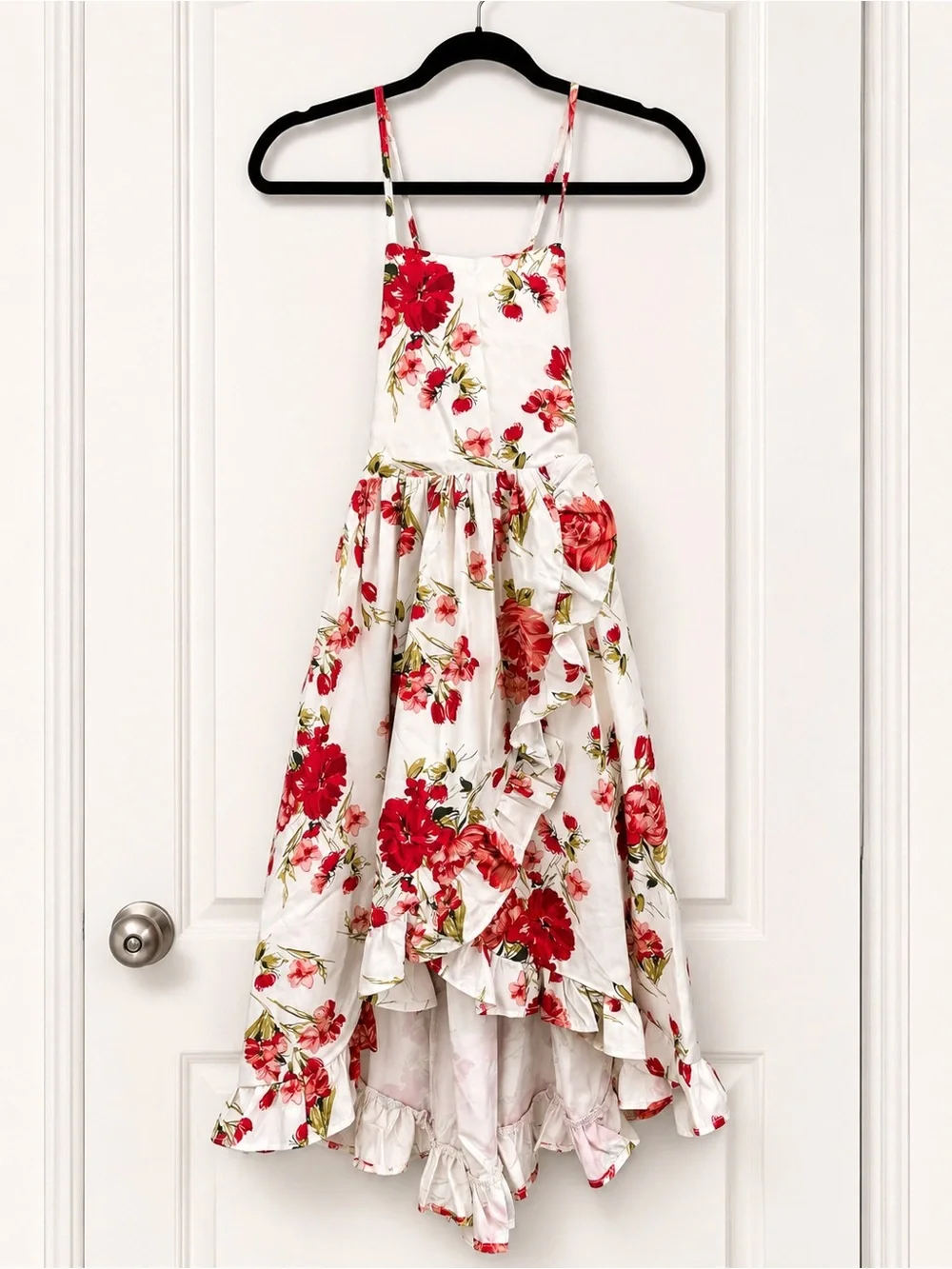 Flofallzique Floral Girls Maxi Dress Summer spaghetti Strap Kids Vintage Boho